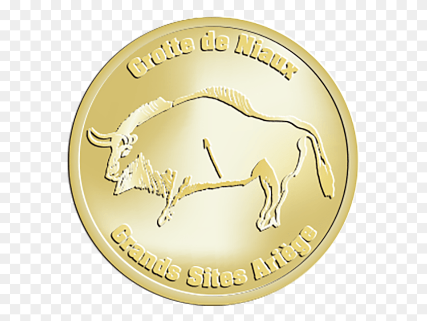 576x573 Niaux Cave Or La Grotte De Niaux Is One Of The Most Emblem, Gold, Gold Medal, Trophy HD PNG Download