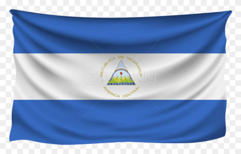843x517 Флаг Никарагуа Флаг, Символ, Текст, Американский Флаг Hd Png Скачать