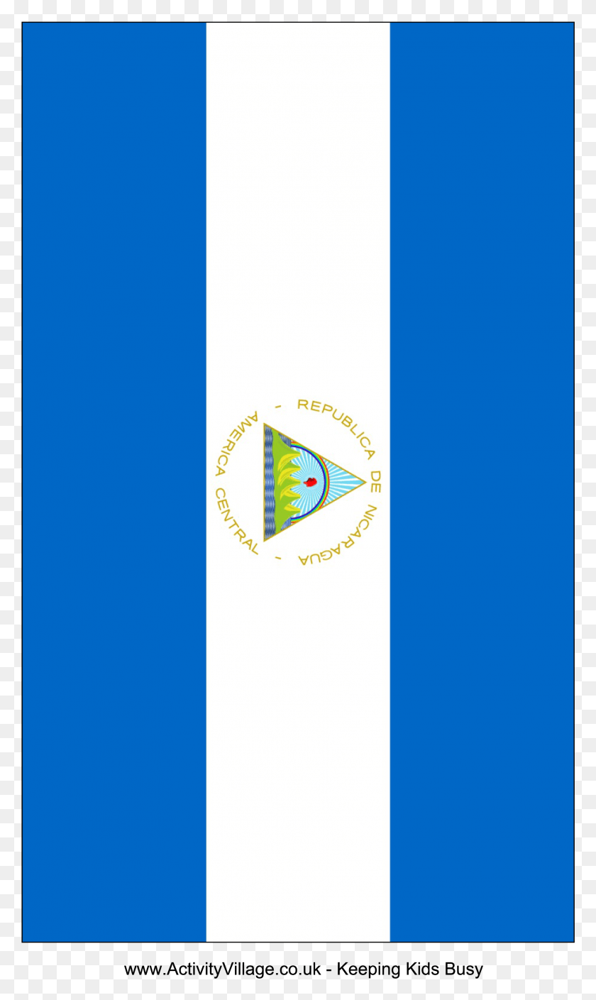 1850x3200 Nicaragua Flag Main Image Cobalt Blue, Symbol, Logo, Trademark HD PNG Download