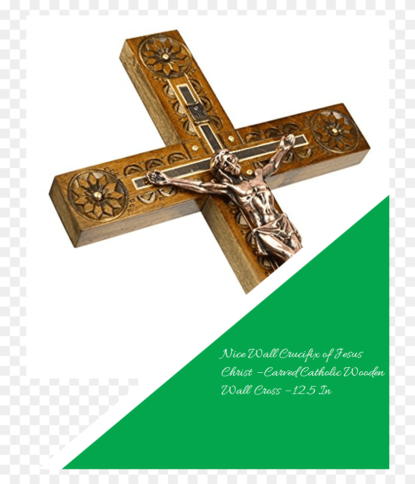 736x919 Распятие Иисуса Христа На Красивой Стене, Резное Католическое Распятие, Крест, Символ Hd Png Скачать