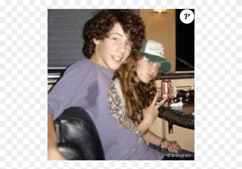 511x526 Nick Jonas And Miley Cyrus Kissing, Person, Clothing, Face HD PNG Download