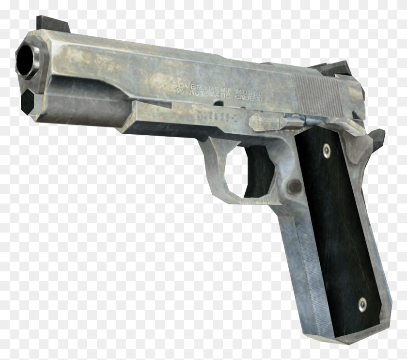 1067x935 Никелированная Модель, Пистолет, Оружие, Вооружение Hd Png Скачать