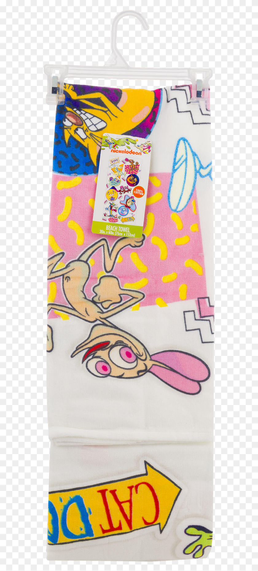 559x1801 Nickelodeon 100 Cotton Splat Mash Up Beach Towel Banner, Pattern, Applique, Embroidery HD PNG Download