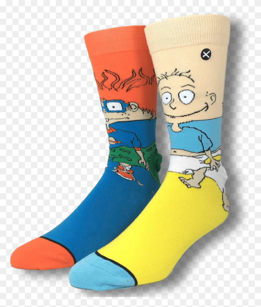 968x1149 Nickelodeon Rugrats Tommy And Chuckie Socks, Clothing, Apparel, Footwear HD PNG Download