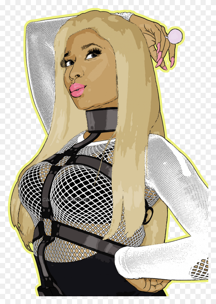 1119x1606 Nicki Minaj As A Cartoon, Clothing, Apparel, Female HD PNG Download