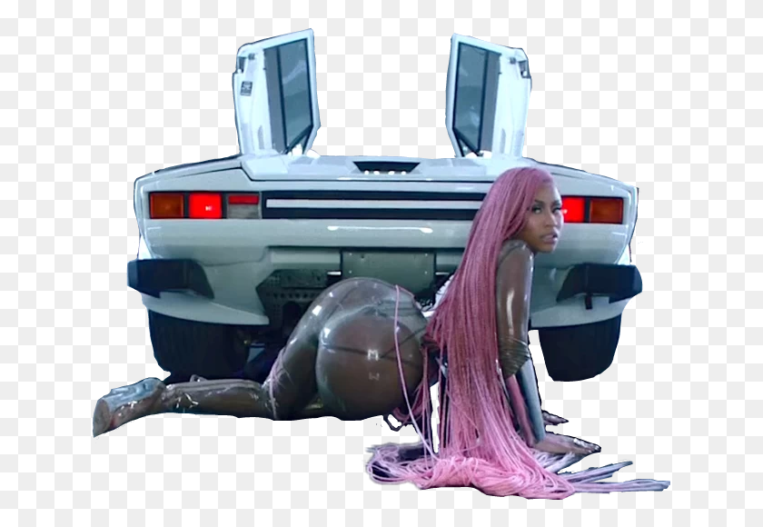 637x520 Nicki Minaj Motorsport 2 Nicki Minaj Motorsport Ass, Person, Human, Helmet HD PNG Download