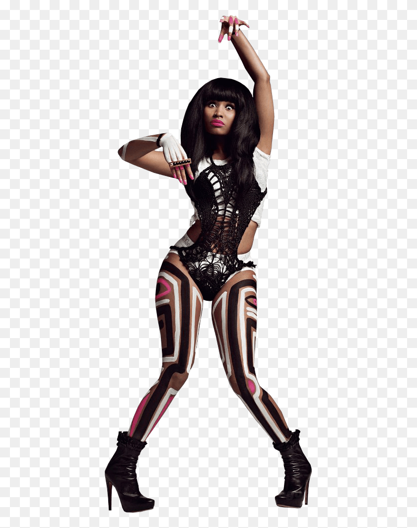 418x1002 Nicki Minaj Png / Nicki Minaj V Magazine 2010 Hd Png