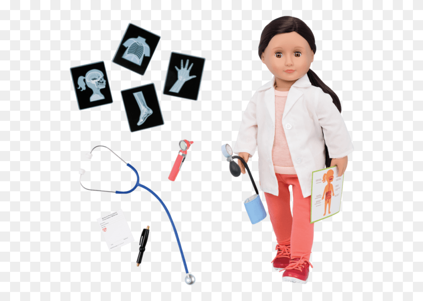 568x538 Nicola 18 Inch Doctor Doll Our Generation Doctor Doll, Person, Human, Toy HD PNG Download