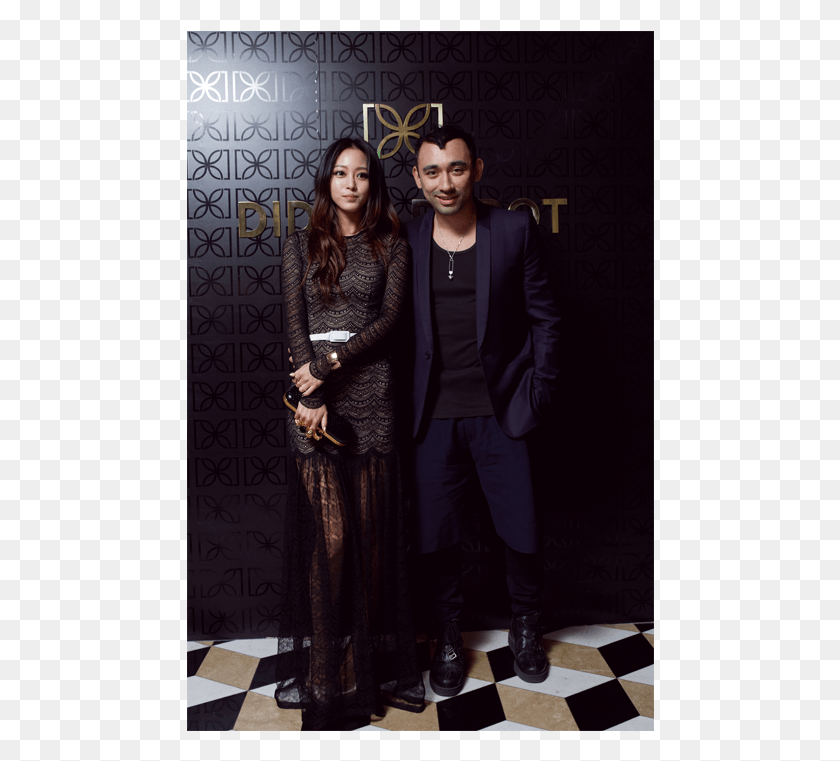 468x701 Nicola Formichetti Han Ye Seul Leather Jacket, Person, Human, Clothing HD PNG Download