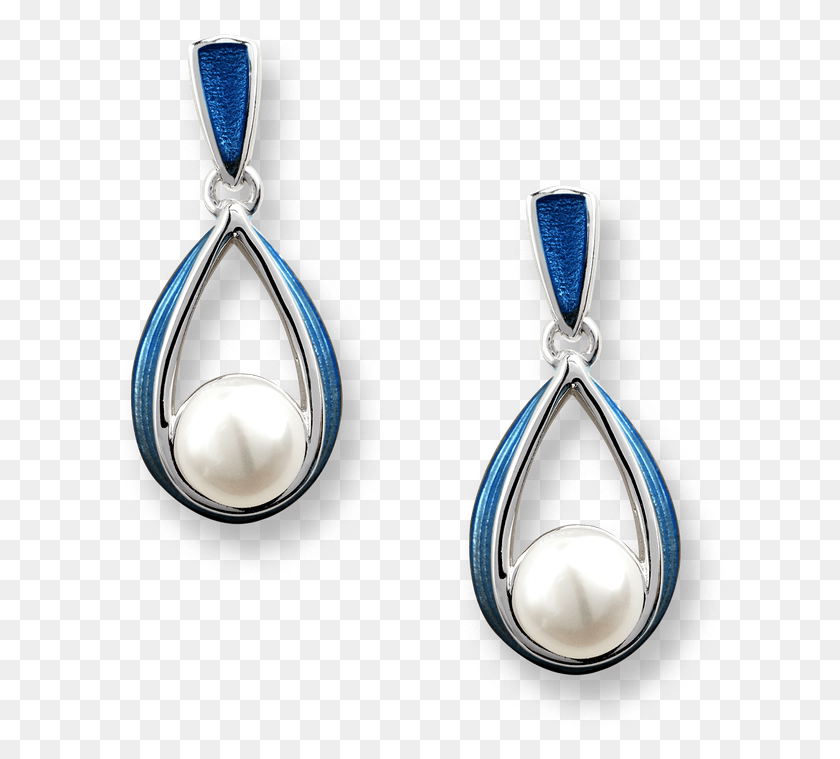 608x699 Nicole Barr Designs Sterling Silver Ribbon Stud Earrings Blue Earrings, Pendant, Accessories, Accessory HD PNG Download