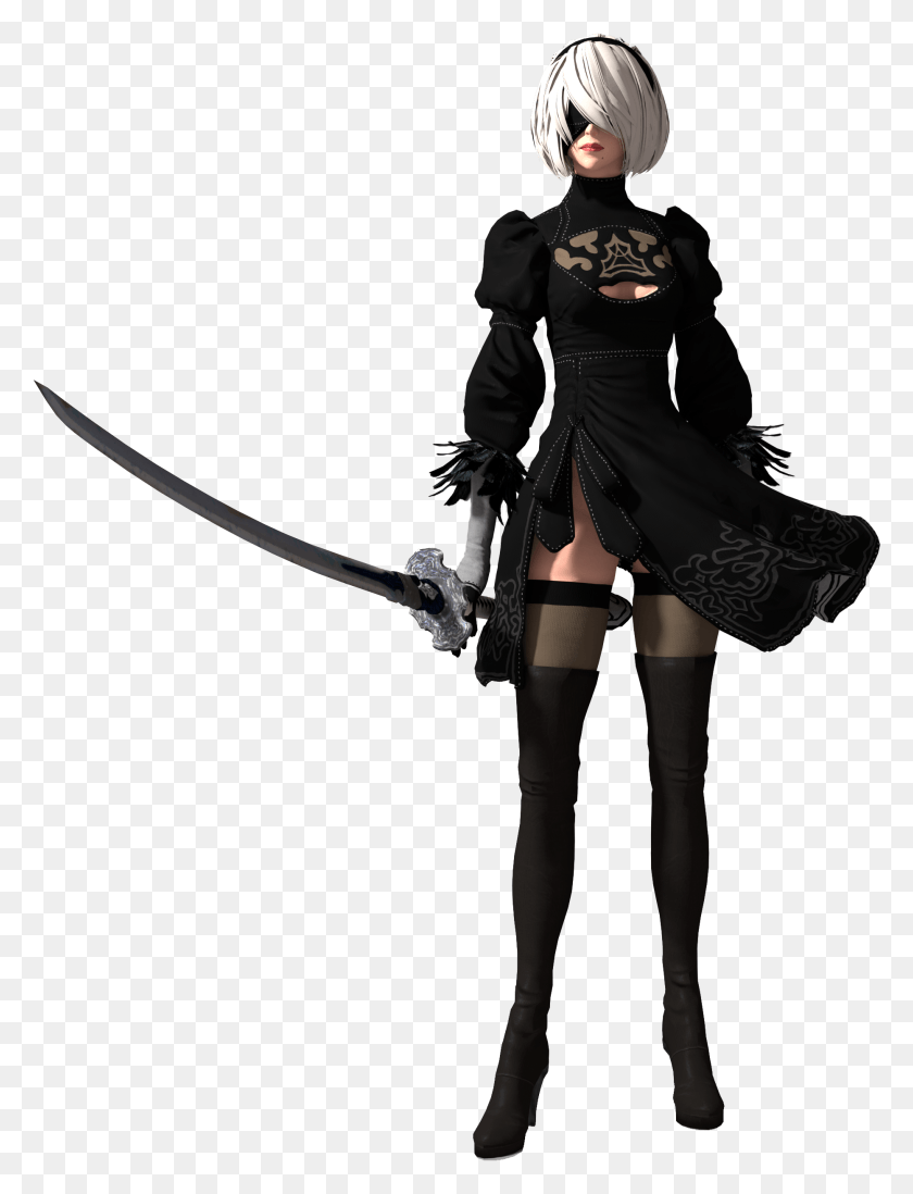 1863x2480 Nier Automata, Clothing, Apparel, Person HD PNG Download