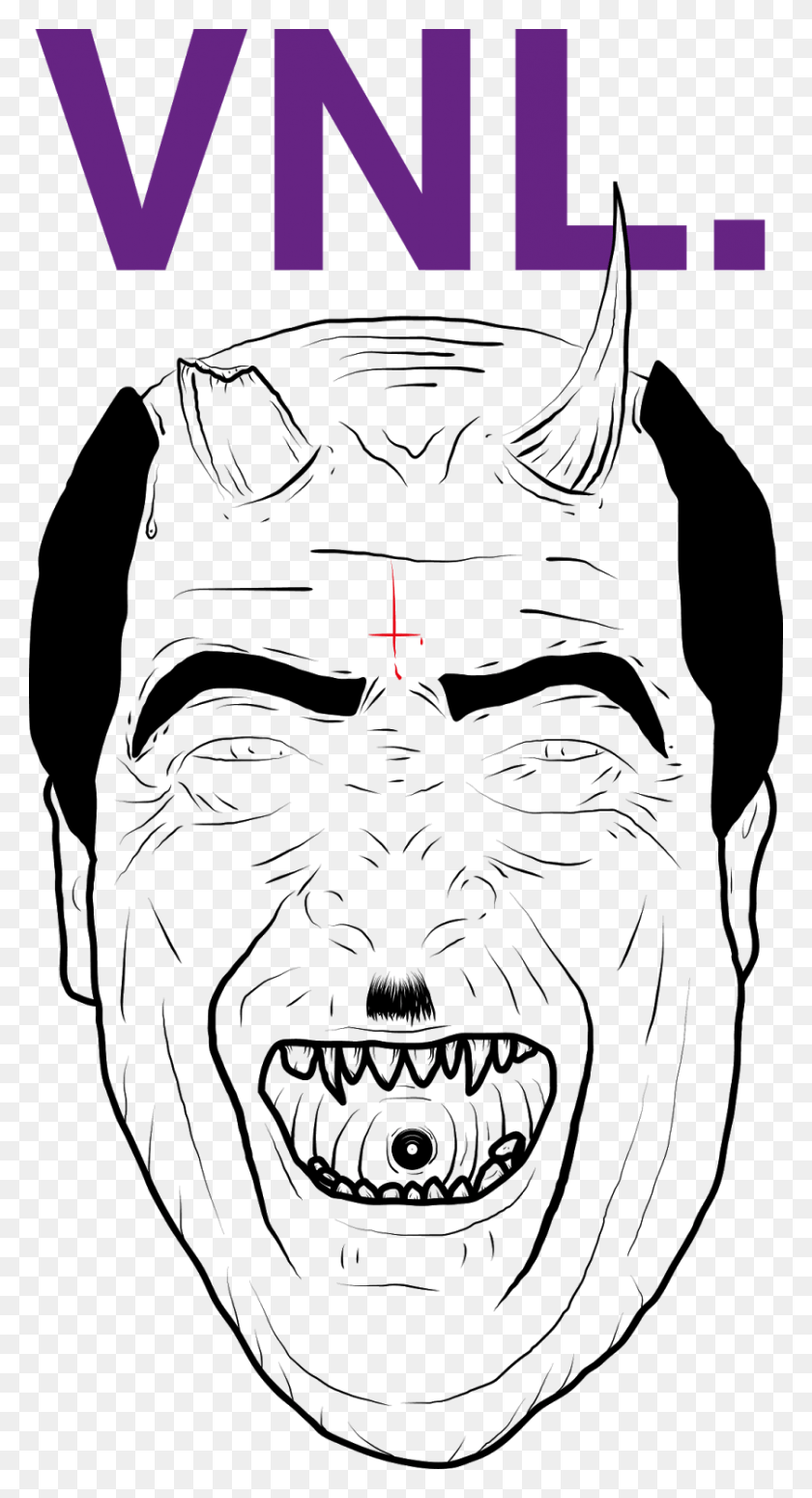 838x1600 Nigel Farage As A Satanic Figure Illustration, Outdoors, Nature, Pattern HD PNG Download