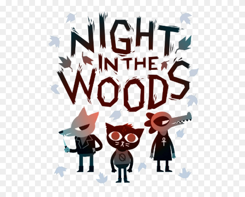 529x617 Night In The Woods Image Illustration, Poster, Advertisement, Flyer HD PNG Download