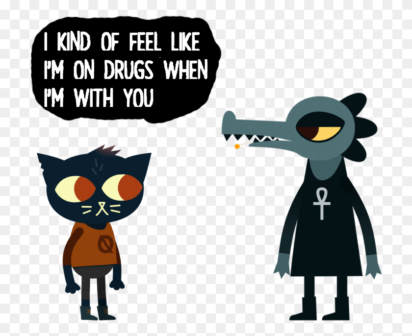 718x626 Night In The Woods Mea, Poster, Advertisement, Ninja HD PNG Download