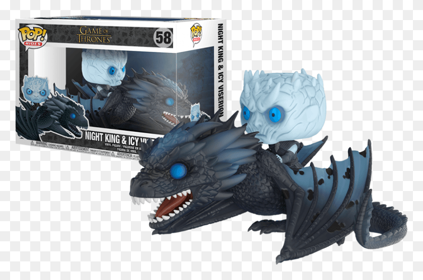 800x510 Night King Amp Icy Viserion Night King Icy Viserion Pop, Dragon, Toy, Final Fantasy HD PNG Download