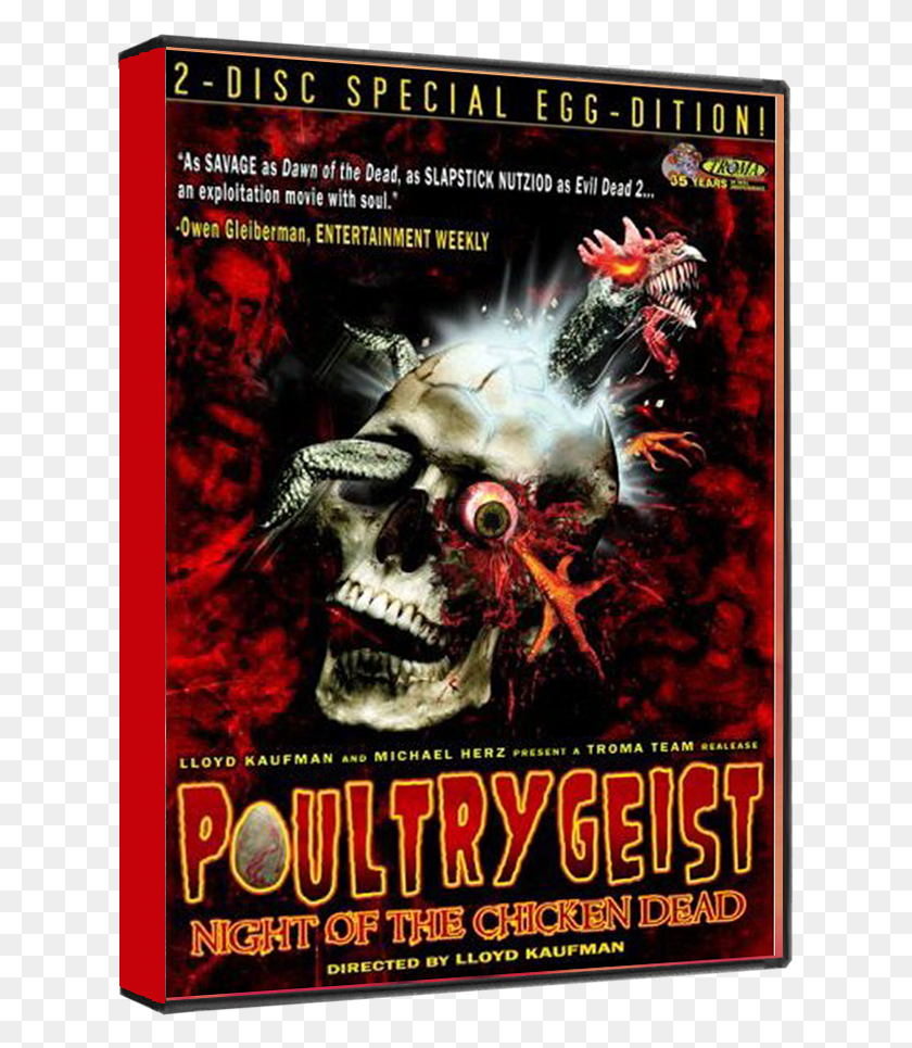 625x905 Night Of The Chicken Dead 2 Disc Special Egg Dition Poultrygeist Dvd, Poster, Advertisement, Flyer HD PNG Download