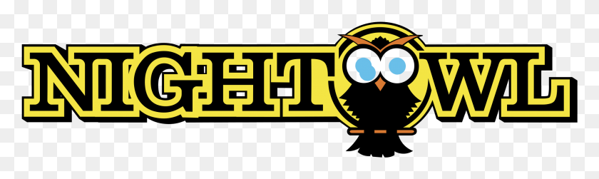 2191x537 Night Owl Logo Transparent, Label, Text, Word HD PNG Download
