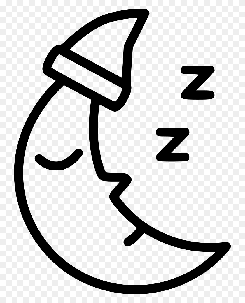 744x980 Ночное Сонное Время Луна Svg Icon Free Sleepy, Число, Символ, Текст Hd Png Скачать