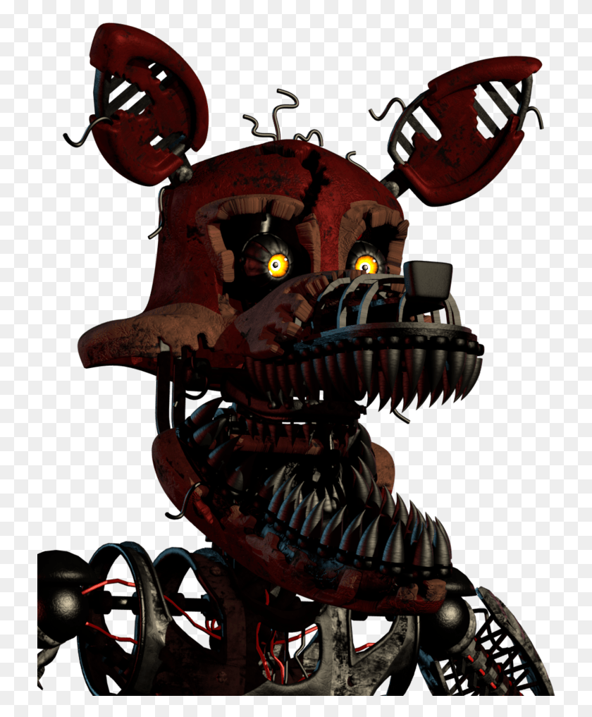 736x957 Nightmare 474347 Scary Fnaf 4 Foxy, Animal, Dinosaur, Reptile HD PNG Download