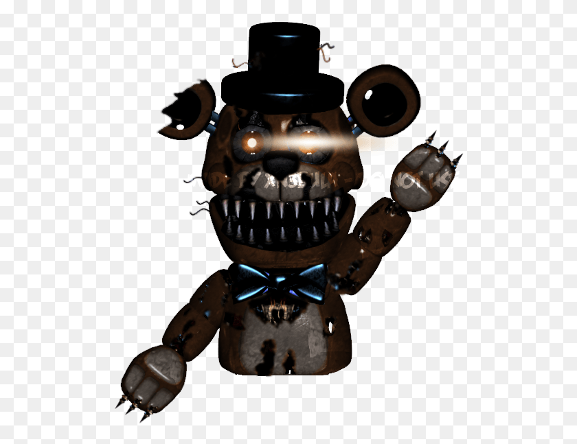 510x587 Nightmare Freddy Hand Freddy Hand Puppet Fnaf, Robot, Toy, Pottery HD PNG Download