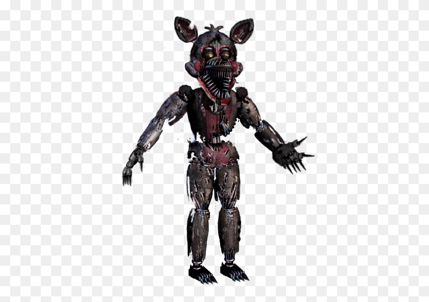 408x531 Nightmare Funtime Foxy Fnaf Nightmare Funtime Foxy, Robot, Toy HD PNG Download