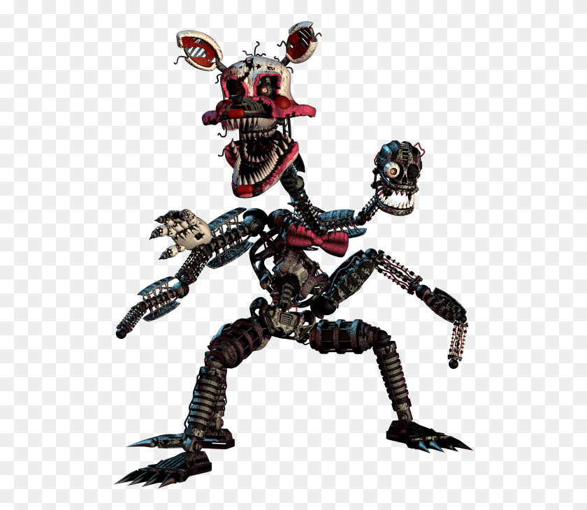 516x670 Nightmare Mangle Now This Is Cool And Creepy At The Fnaf Nightmare Mangle, Person, Human, Alien HD PNG Download