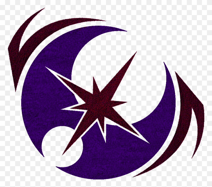 867x760 Nightmare Moon Logo Pokemon Ultra Sun And Ultra Moon Logo, Symbol, Star Symbol HD PNG Download