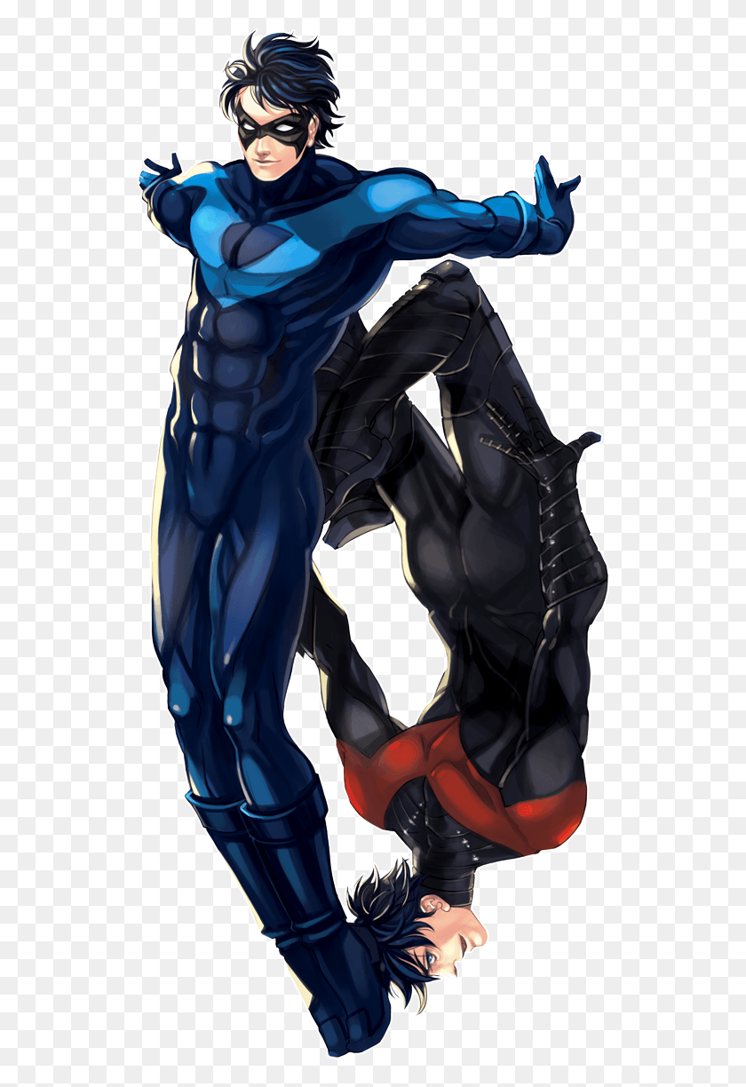 534x1164 Nightwing Batman Begins Style Dick Grayson, Person, Human, Hand HD PNG Download