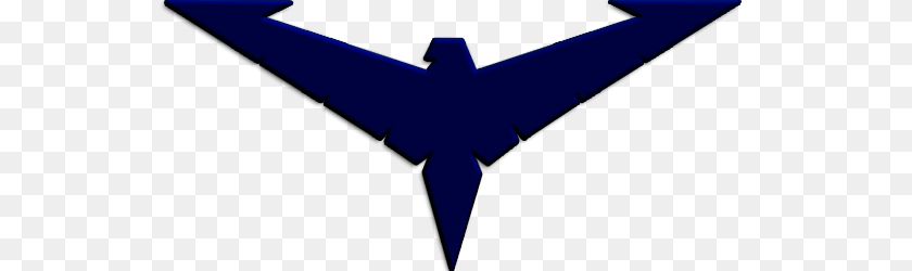 750x250 Nightwing Blue Logo, Symbol Sticker PNG