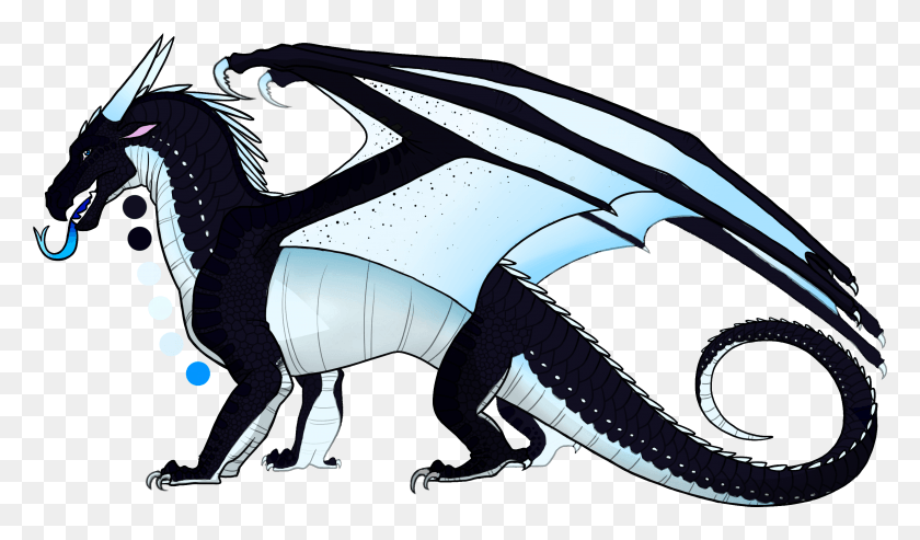 3071x1708 Nightwing Clipart Red Black Wings Of Fire Nightwing Icewing Hybrid, Dragon, Horse, Mammal HD PNG Download