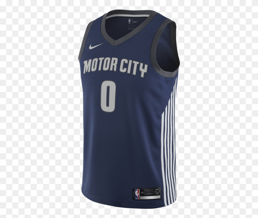 334x651 Nike Andre Drummond City Edition Swingman Jersey Detroit Detroit Pistons, Clothing, Apparel, Mobile Phone HD PNG Download