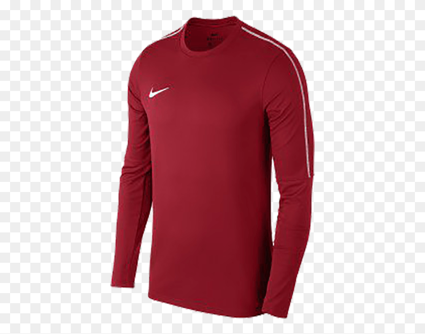 405x601 Nike Drill Top Crew Kids University Redwhitewhite Nike Park18 Drill Top Men, Sleeve, Clothing, Apparel HD PNG Download