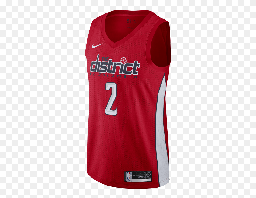 286x590 Nike Earned City Edition Swingman Nba Connected Washington Wizards Earned Jersey, Clothing, Apparel, Shirt HD PNG Download