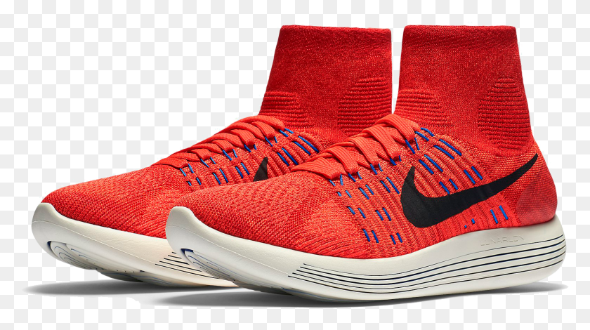 1556x818 Nike Flyknit Lunarepic Double Nike Lunarepic Flyknit Red, Shoe, Footwear, Clothing HD PNG Download