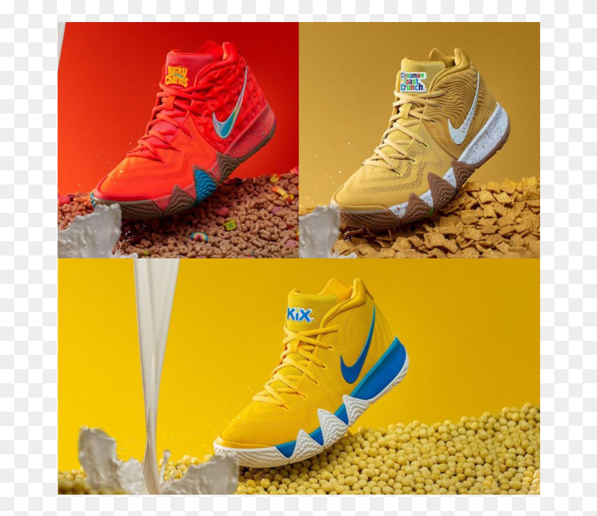 680x667 Nike Kyrie 4 Cereal Pack Kyrie Cinnamon Toast Crunch Zapatos, Ropa, Vestimenta, Zapato Hd Png