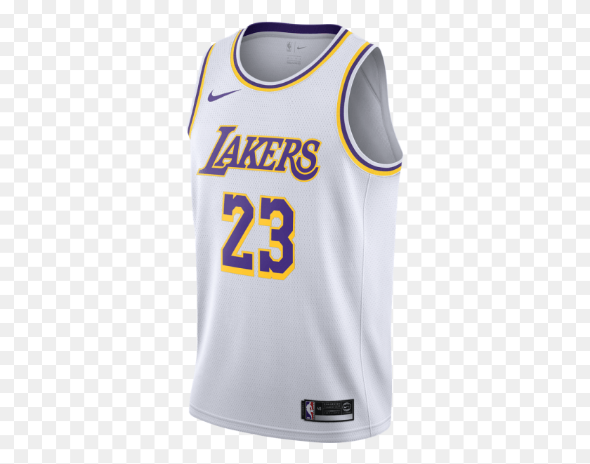 311x601 Nike Lebron James Association Edition Swingman Jersey Logos And Uniforms Of The Los Angeles Lakers, Clothing, Apparel, Shirt HD PNG Download