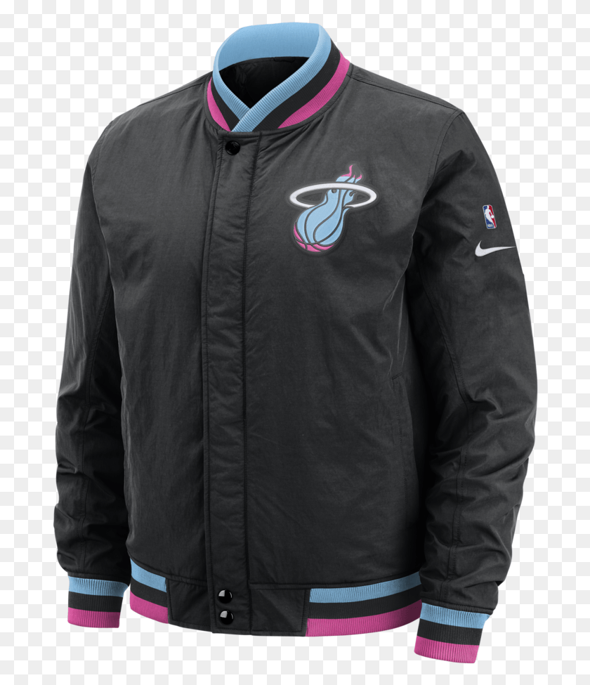 692x915 Nike Miami Heat Vice Nights City Edition Courtside Miami Heat Jacket, Clothing, Apparel, Coat HD PNG Download