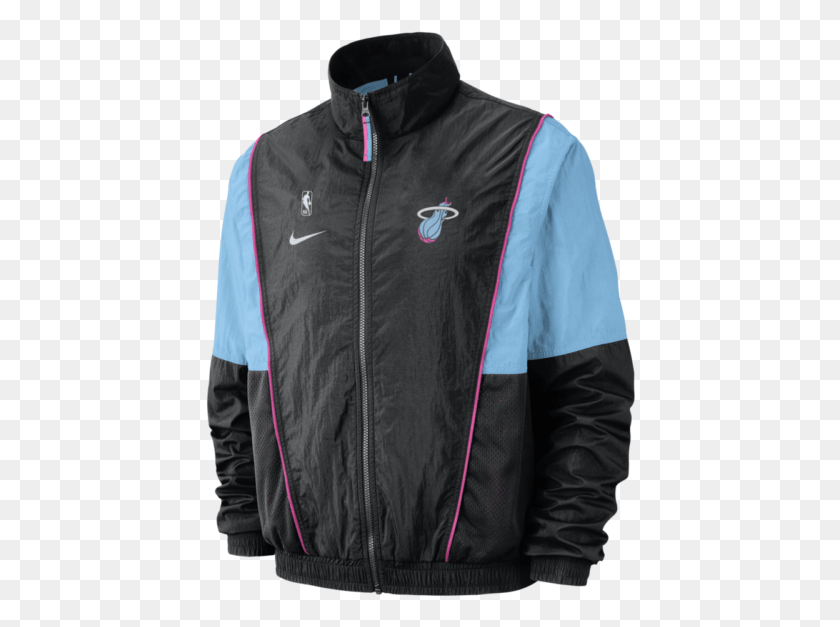 430x567 Nike Miami Heat Vice Nights Courtside Track Jacket Miami Heat Vice Jacket, Clothing, Apparel, Coat HD PNG Download