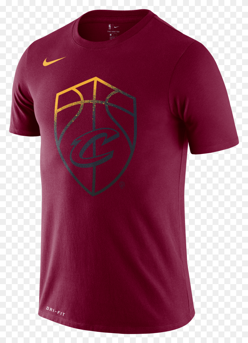 1419x2001 Nike Nba Cleveland Cavaliers Logo Dry Tee Arsenal Camiseta 2019, Ropa, Ropa, Manga Hd Png