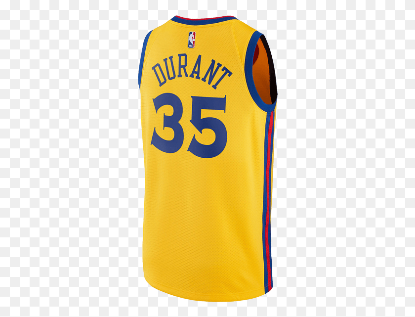 284x581 Descargar Png Nike Nba Golden State Warriors Men39S Kevin Durant The Sports Jersey, Bib, Text, Number Hd Png