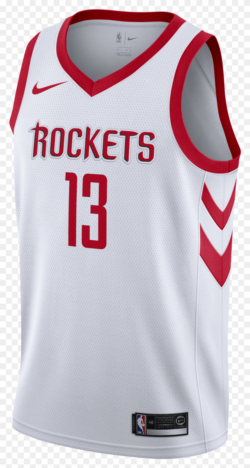 1032x2001 Nike Nba Houston Rockets James Harden Swingman Home Houston Rockets White Jersey, Clothing, Apparel, Shirt HD PNG Download