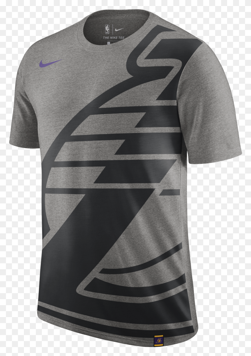 1381x2001 Nike Nba Los Angeles Lakers Logo Camiseta, Ropa, Vestimenta, Manga Hd Png