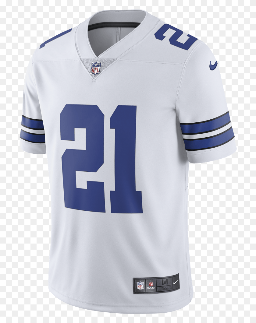 714x1001 Nike Nfl Dallas Cowboys Limited Men39s Football Jersey Ezekiel Elliott Jersey White, Clothing, Apparel, Shirt HD PNG Download