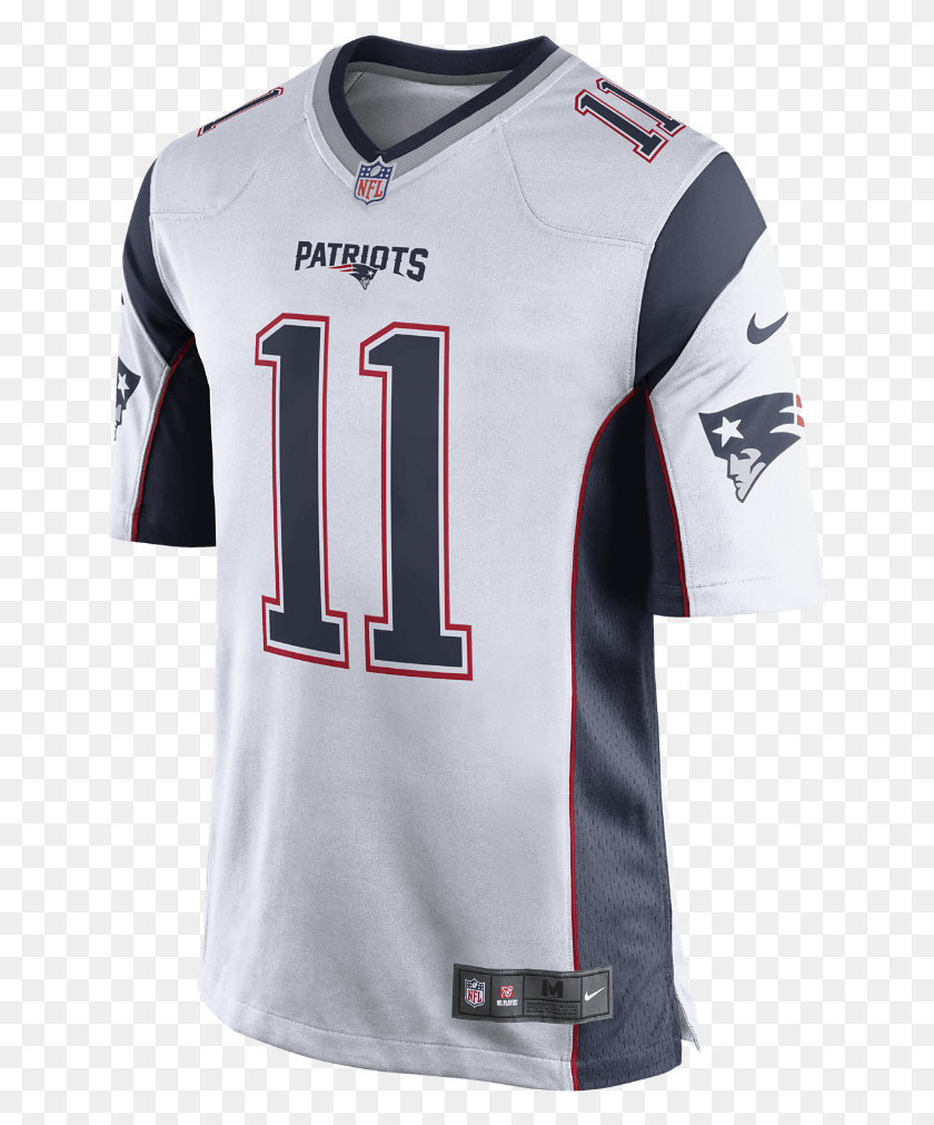 649x951 Descargar Png Nike Nfl New England Patriots Men39S Football Away Game, Clothing, Apparel, Shirt Hd Png