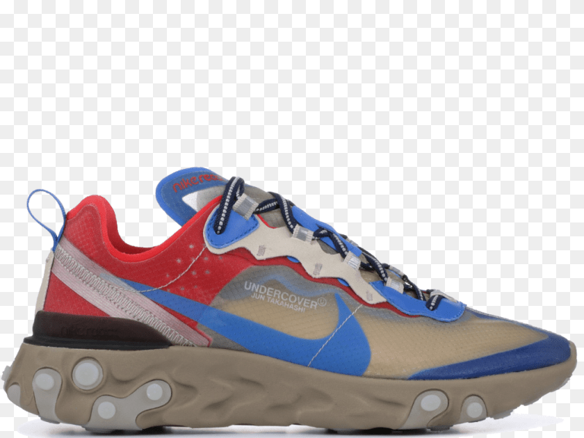 1024x768 Nike React Element Undercover Light Beige Chalk, Clothing, Footwear, Shoe, Sneaker Clipart PNG