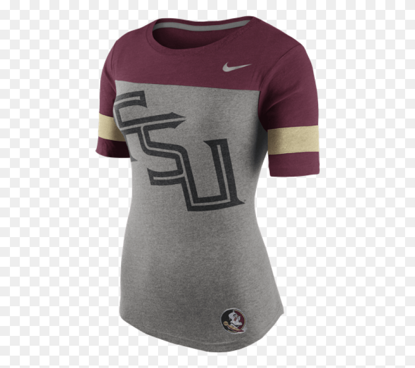 458x685 Nike Women39s College Champ Drive Fan Top With Diagonal Long Sleeved T Shirt, Clothing, Apparel, Sleeve HD PNG Download