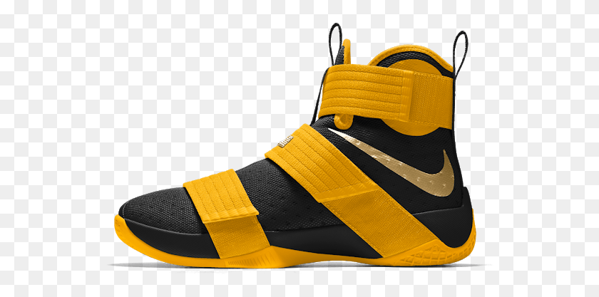 544x357 Nike Zoom Lebron Soldier 10 Bee Movie Colorway Custom Basketball Shoe, Clothing, Apparel, Footwear HD PNG Download
