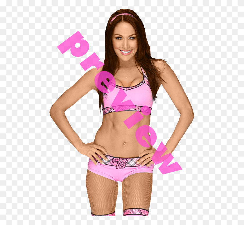 499x716 Nikki Bella In Pink, Clothing, Apparel, Person HD PNG Download