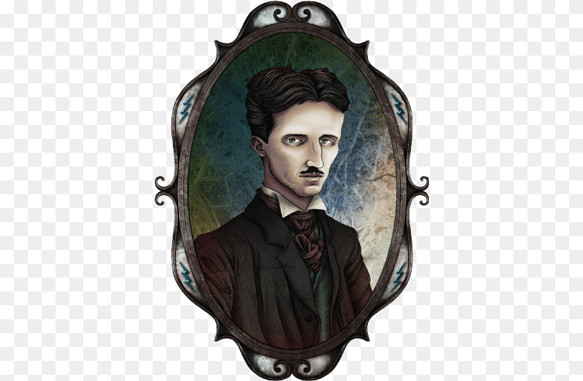 396x549 Nikola Tesla Dibujo De Nikola Tesla, Person, Photography, Head, Portrait Transparent PNG