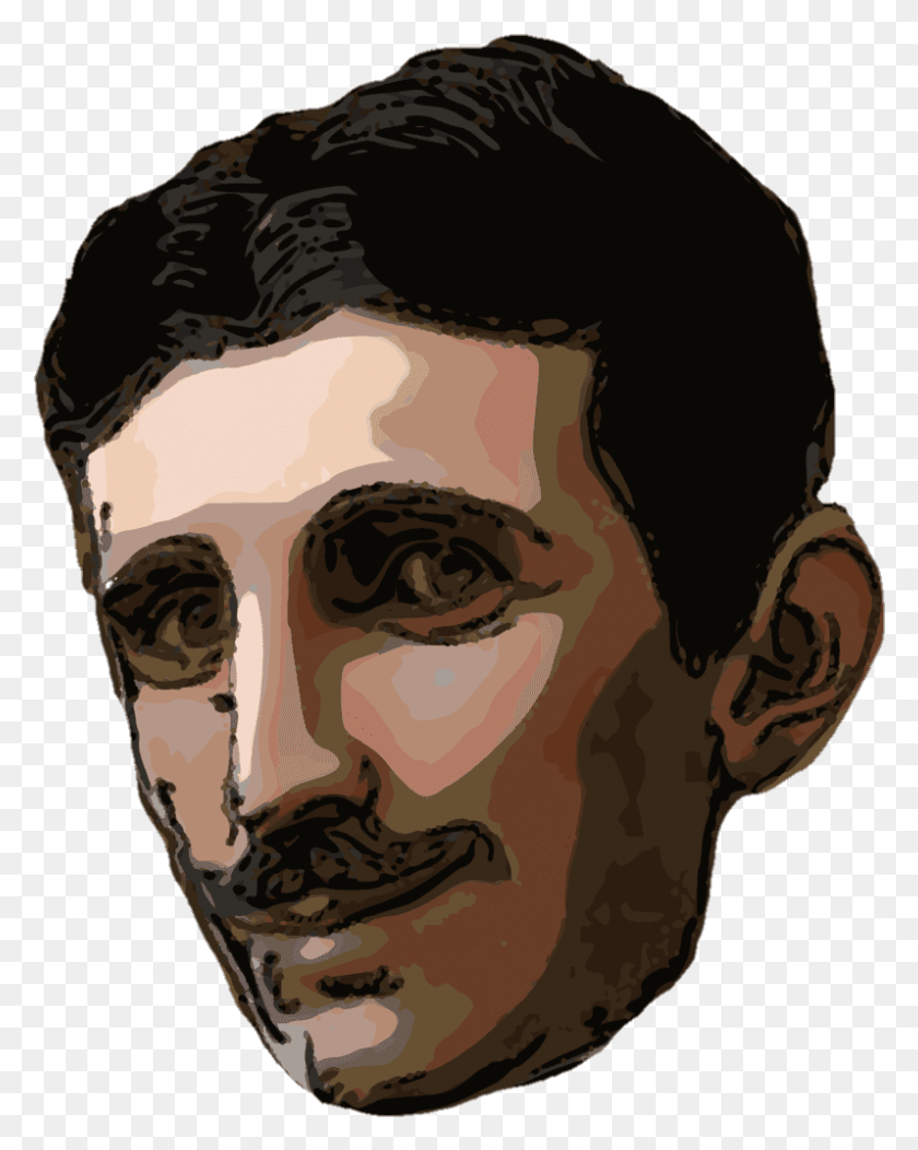 797x1014 Nikola Tesla Nikola Tesla, Head, Face, Skin HD PNG Download